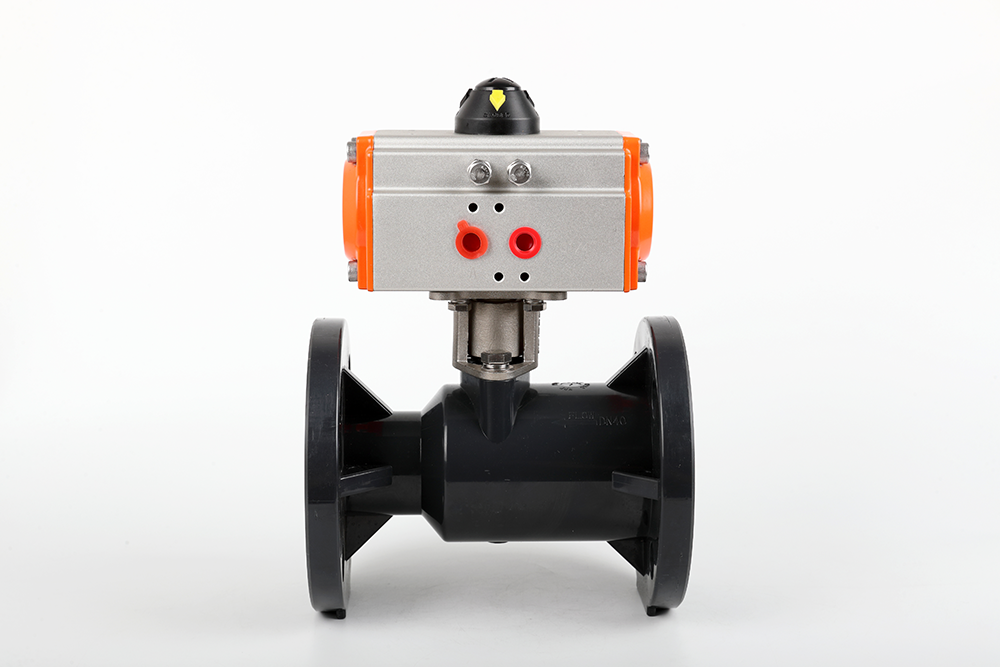 仪征气动法兰一体球阀